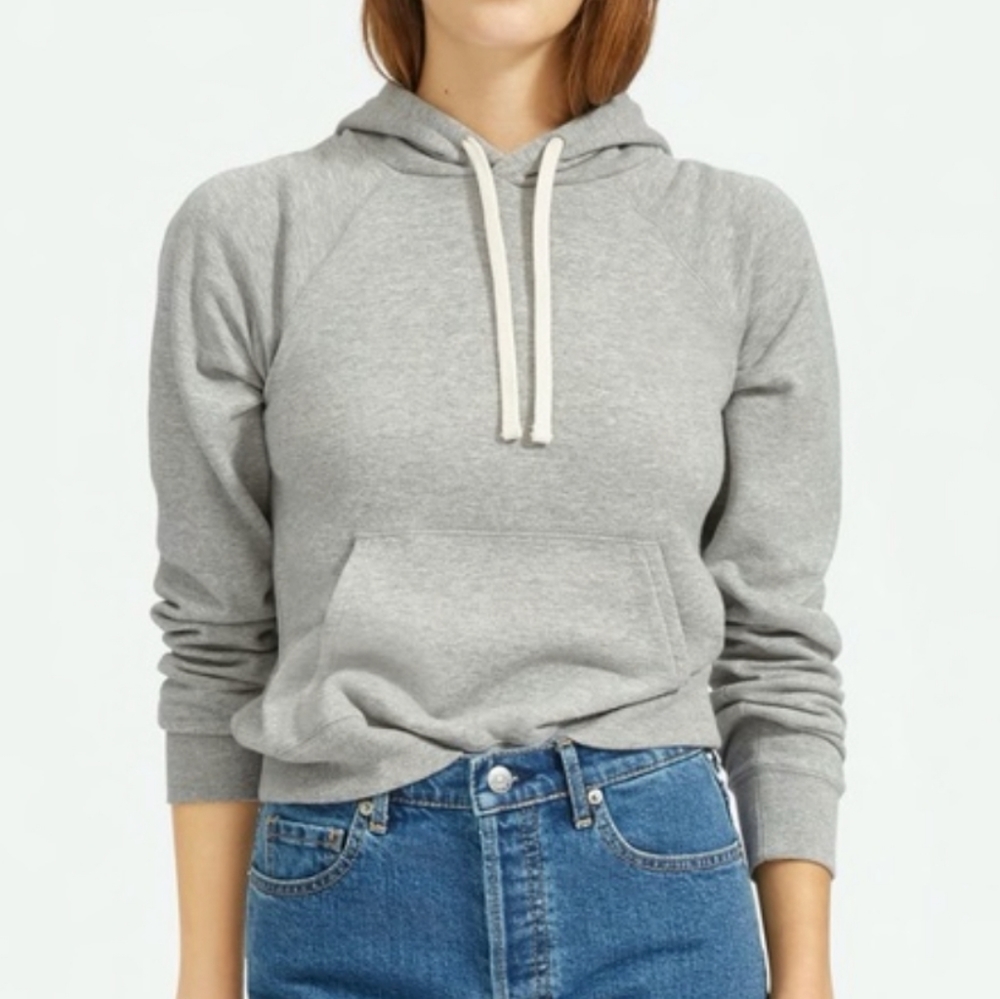 Everlane lightweight french Terry shrunken hoodie